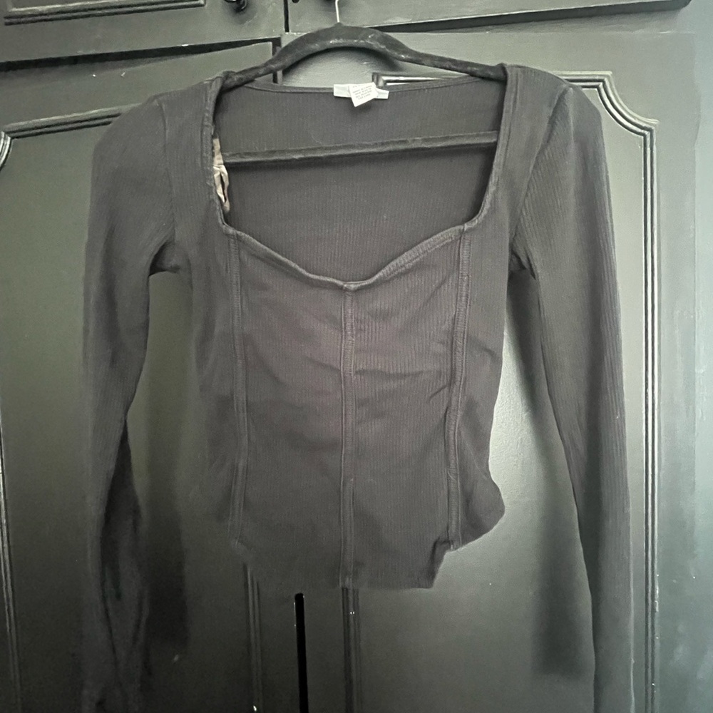 Black Long Sleeve Women's Top